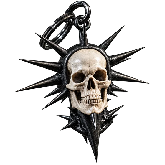 exulansis skull keychain — bone variant