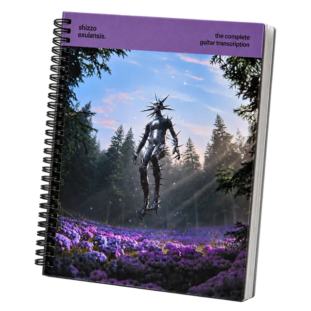 exulansis — the complete guitar transcriptions, spiral-bound book